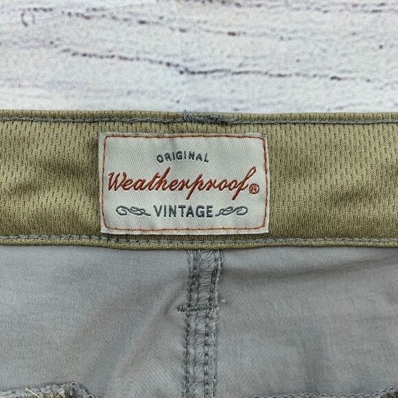 Weatherproof Shorts Men's sz 38 Regular Fit Gray Nylon Inseam 10" - Picture 5 of 7